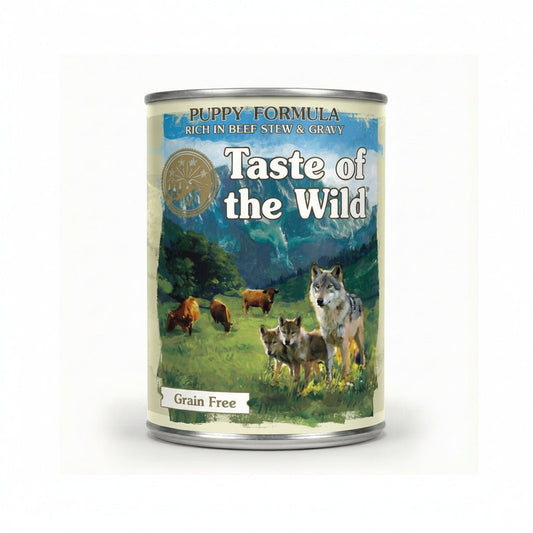 Taste of the Wild Puppy Formula rich in Beef Stew & Gravy -390g - SNH Packing