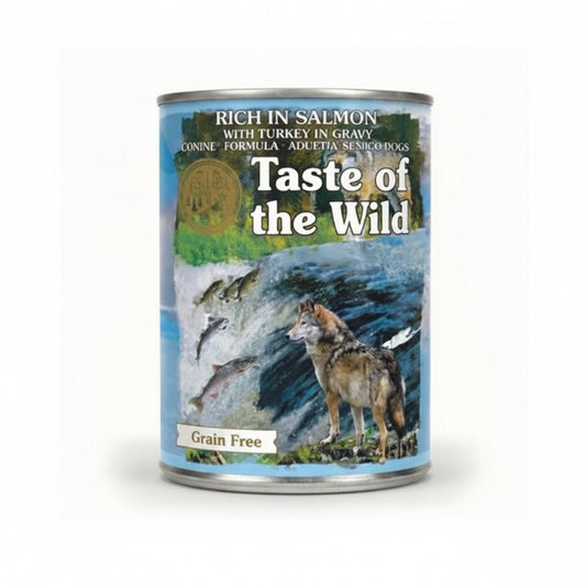Taste of the Wild Rich in Salmon with Turkey in Gravy for Adult and Senior Dogs – 390g - SNH Packing