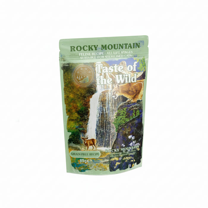 Taste of the Wild Rocky Mountain Cat Pouch Chunks in Gravy  85g