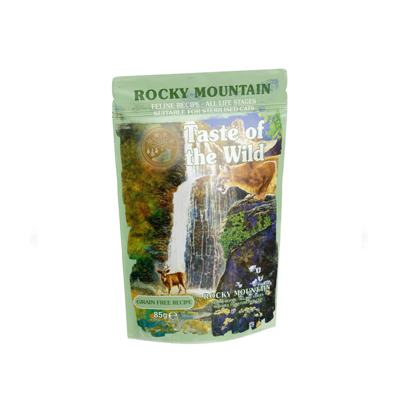 Taste of the Wild Rocky Mountain Cat Pouch Chunks in Gravy 85g - SNH Packing