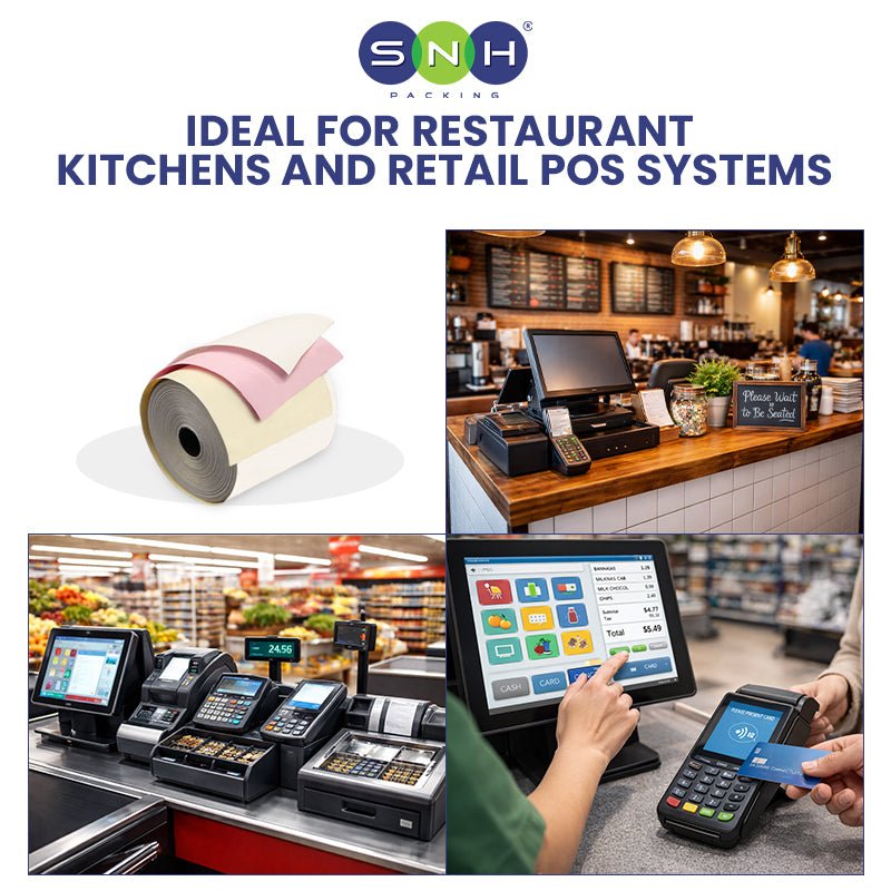 Thermal Paper Rolls | POS & Receipt Paper - SNH Packing