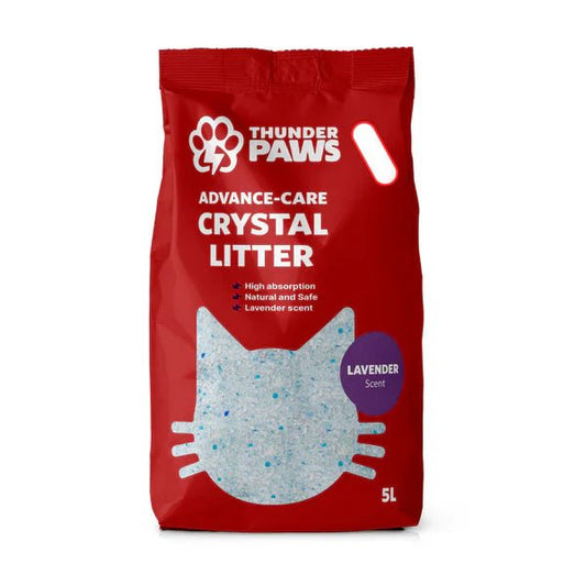 Thunder Paws Advance Care Non - Clumping Crystal Cat Litter 5L - SNH Packing