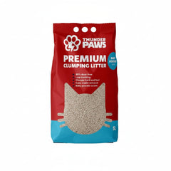 Thunder Paws Premium Hard Clumping Clay Cat Litter BABY POWDER 5L - SNH Packing