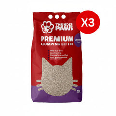 Thunder Paws Premium Hard Clumping Clay Cat Litter LAVENDER - 10L - SNH Packing
