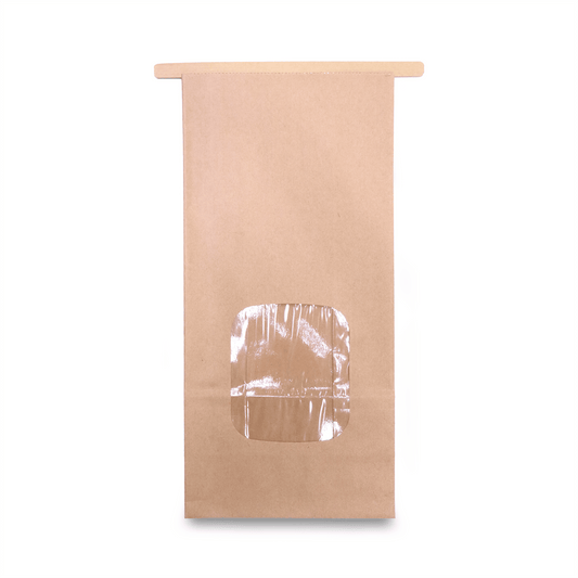 Tin Tie Brown Bags 15.5CM to 24.6CM Food Packaging - SNH Packing