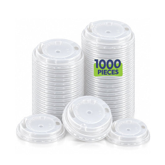 Transparent Plastic Lids for Paper Cup 90mm 1000 Pcs - SNH Packing