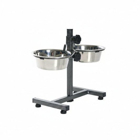 Trixie Adjustable Food Bar for Dogs BLACK - 2X2.8L - SNH Packing