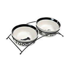 Trixie Ceramic Eat on Feet Set for Dogs - 2.6L - SNH Packing