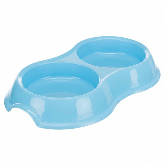 Trixie Double Plastic Bowl for Cats 26x4x14cm - SNH Packing