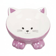 Trixie Elevated Ceramic Ergonomic Cat Bowl BERRY - 14CM - SNH Packing