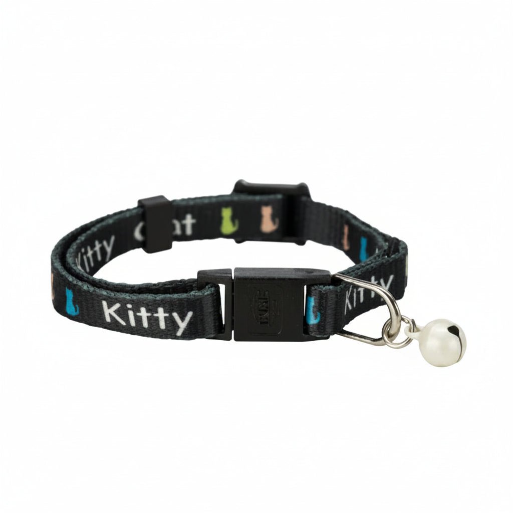 Trixie Kitty Cat Collar for Kittens BLACK - 18CM - SNH Packing