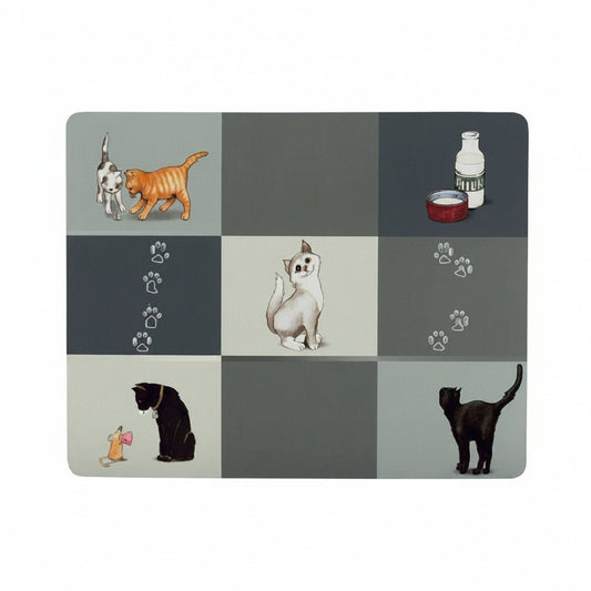 Trixie Patchwork Cat Place Mat GREY - SNH Packing