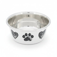 Trixie Paw & Heart Design Stainless Steel Bowl for Dogs 500ML - SNH Packing