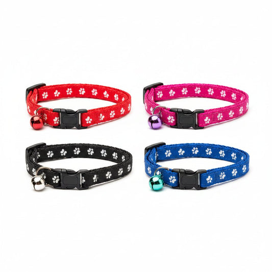 Trixie Paw Motif Elastic Cat Collar PURPLE - SNH Packing
