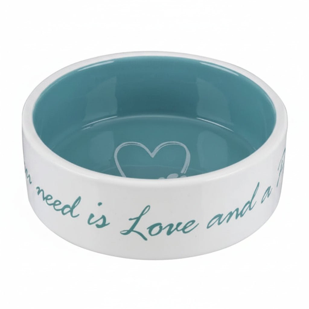 Trixie Pet's Home Ceramic Bowl for Dogs BLUE - 800ML - SNH Packing