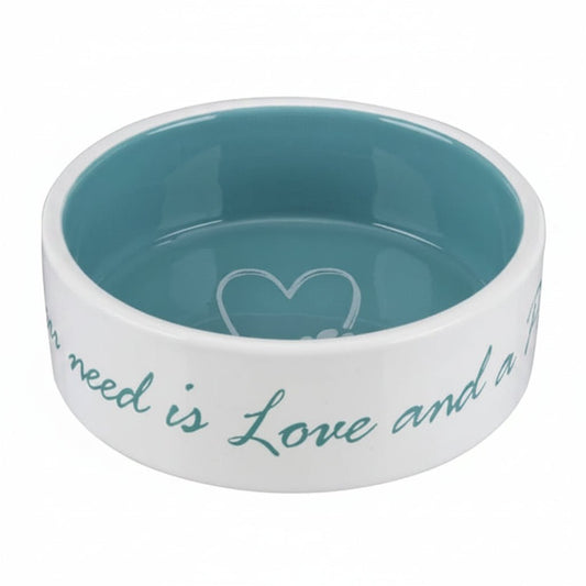 Trixie Pet's Home Ceramic Bowl for Dogs BLUE - 800ML - SNH Packing