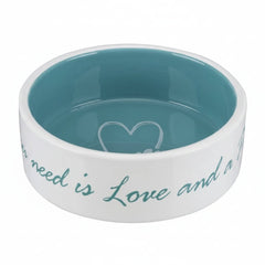 Trixie Pet's Home Ceramic Bowl for Dogs BLUE - 800ML - SNH Packing