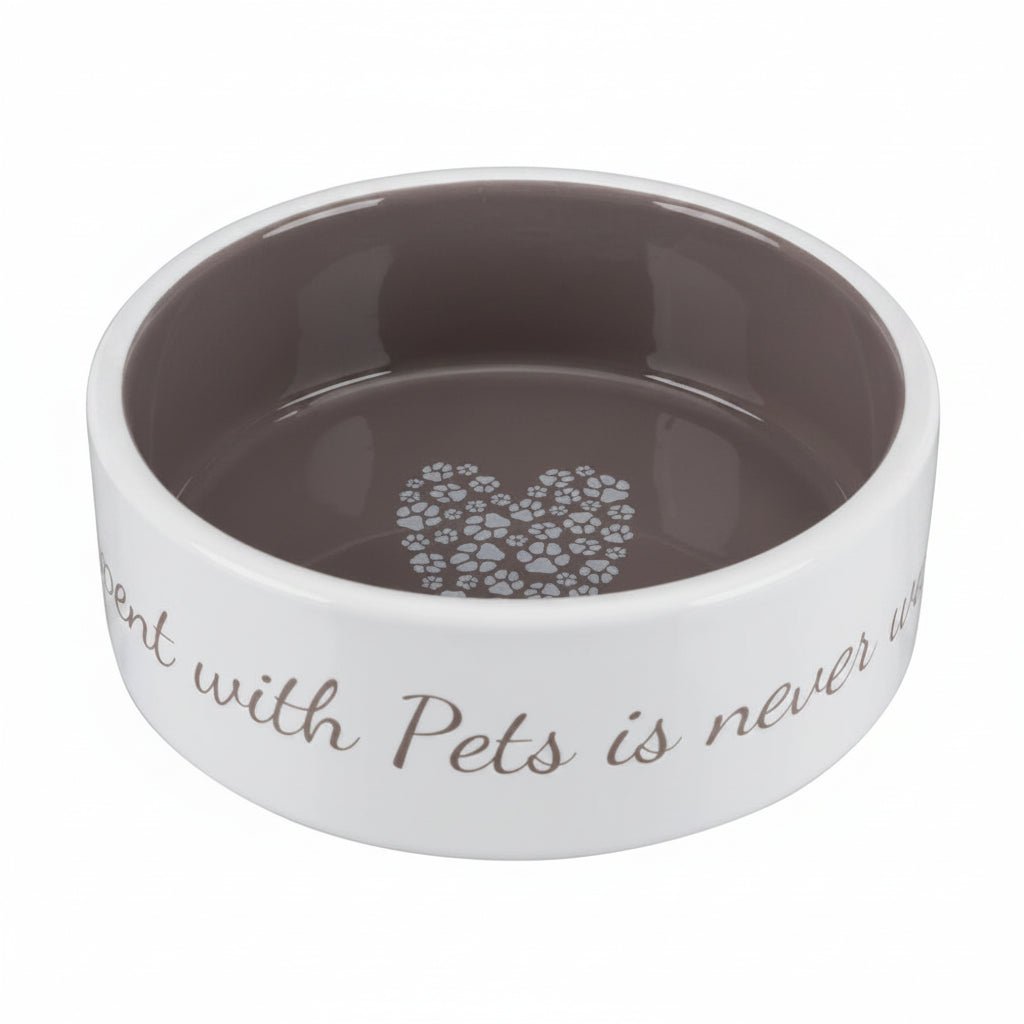 Trixie Pet's Home Ceramic Bowl for Dogs TAUPE - 300ML - SNH Packing
