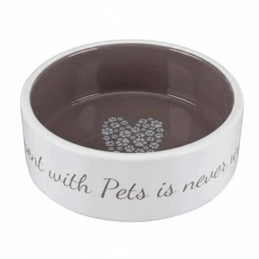 Trixie Pet's Home Ceramic Bowl for Dogs TAUPE - 800ML - SNH Packing