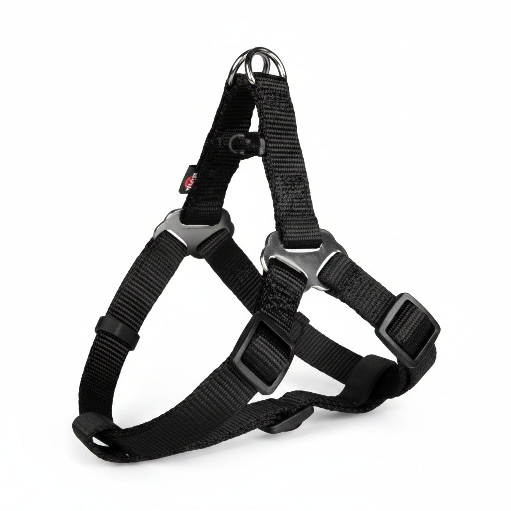 Trixie Premium One Touch Harness for Dogs BLACK - M - SNH Packing