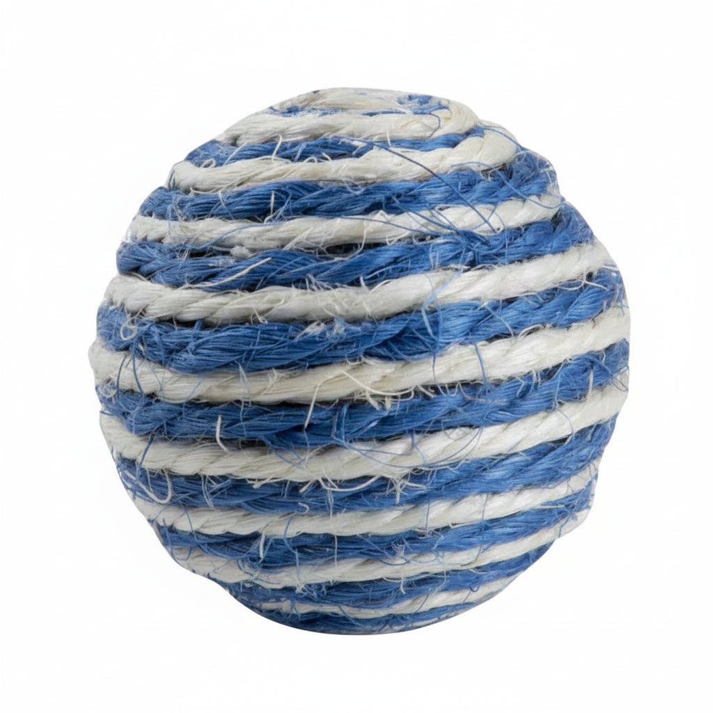 Trixie Sisal Ball Toy for Cats BLUE - 6M - SNH Packing