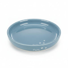 Trixie XXL Ceramic Bowl Shallow Version for Cats BLUE - 18CM - SNH Packing