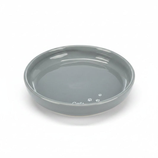 Trixie XXL Ceramic Bowl Shallow Version for Cats GREY - 18CM - SNH Packing