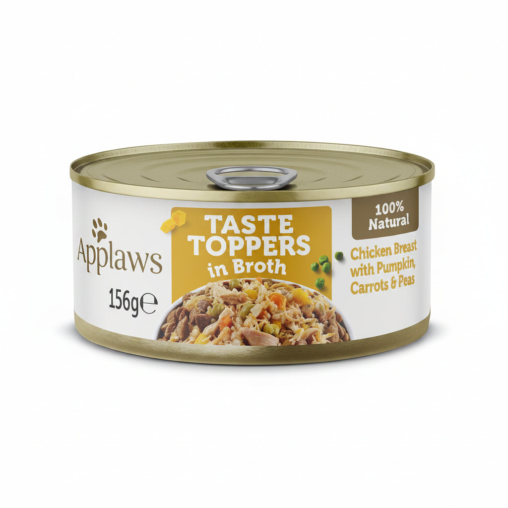 Applaws Taste Toppers in Broth Chicken with Vegetables Wet Dog Food 156g