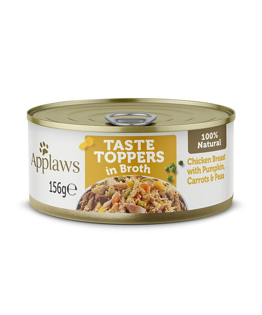 Applaws Taste Toppers in Broth Chicken with Vegetables Wet Dog Food 156g
