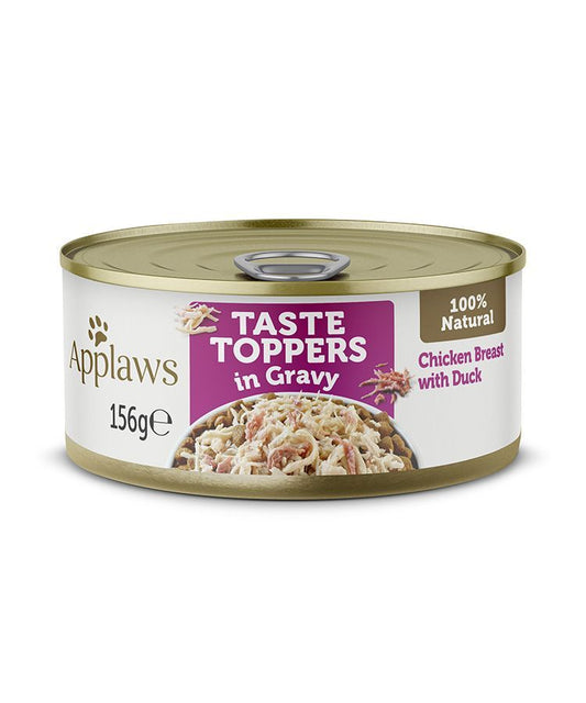 Applaws Taste Toppers in Gravy Chicken with Duck Wet Dog Food 156g