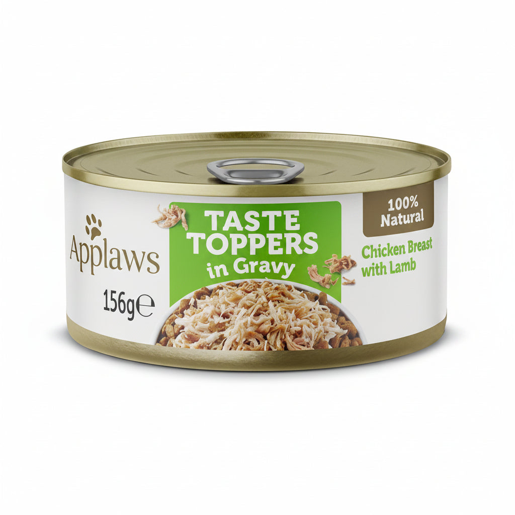 Applaws Taste Toppers in Gravy Chicken with Lamb Wet Dog Food 156g