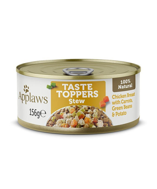 Applaws Taste Toppers Stew Chicken with Vegetables Wet Dog Food 156g