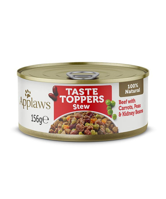 Applaws Taste Toppers Stew Beef with Vegetables Wet Dog Food 156g