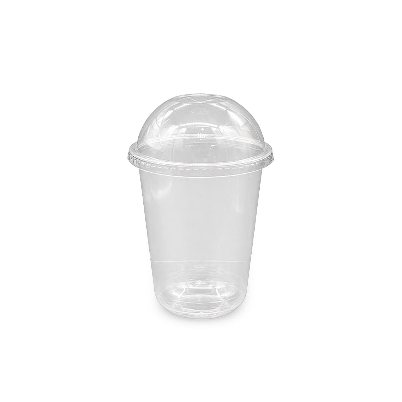 U-Shaped RPET Cups With Lid 92mm- Disposable Cold Drink Cups - SNH Packing
