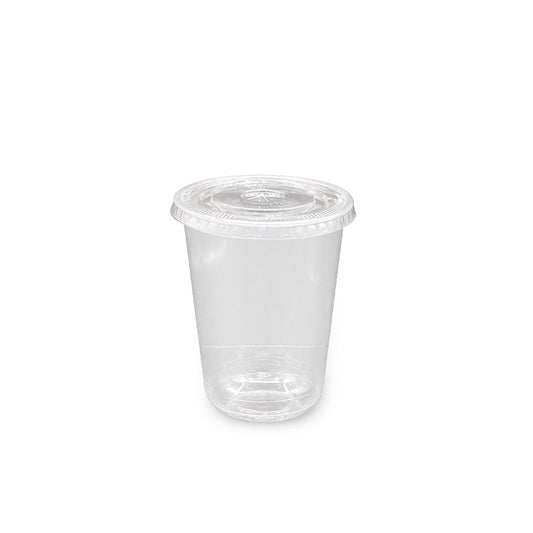U-Shaped RPET Cups With Lid 92mm- Disposable Cold Drink Cups - SNH Packing