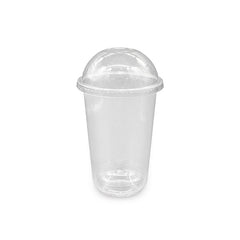 U-Shaped RPET Cups With Lid 92mm- Disposable Cold Drink Cups - SNH Packing