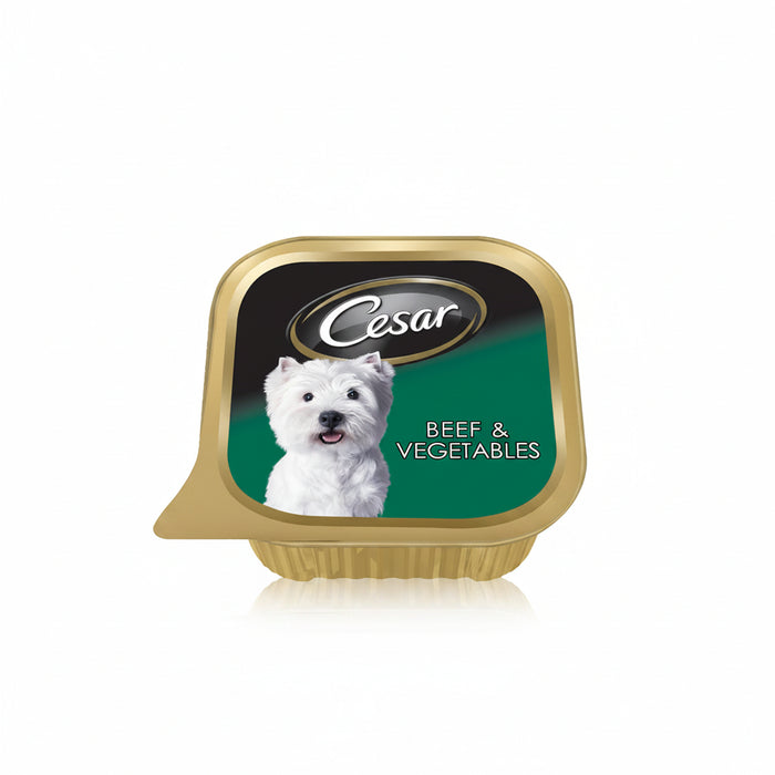 Cesar Beef and Vegetables Wet Dog Food - 100G