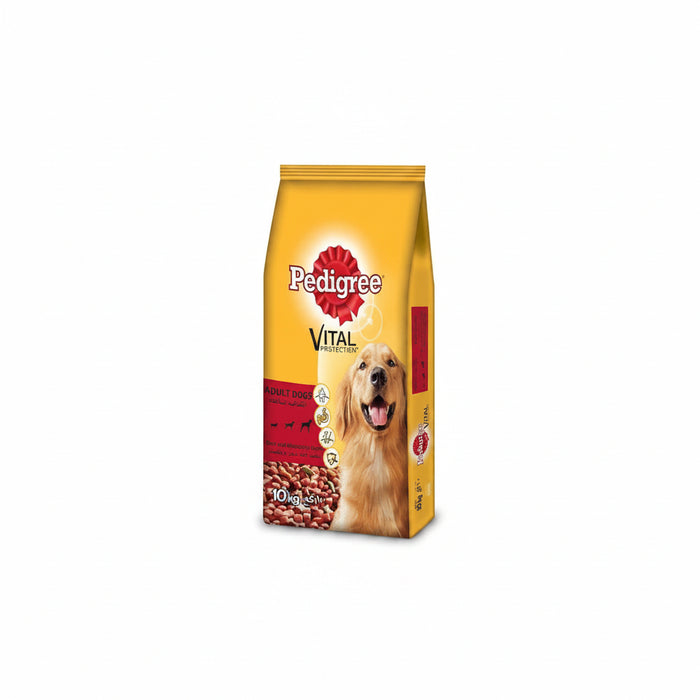 Pedigree Beef & Vegetables Adult Dry Dog Food - 10KG