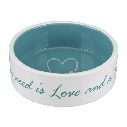 Trixie Pet's Home Ceramic Bowl for Dogs BLUE - 800ML