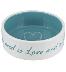 Trixie Pet's Home Ceramic Bowl for Dogs BLUE - 800ML