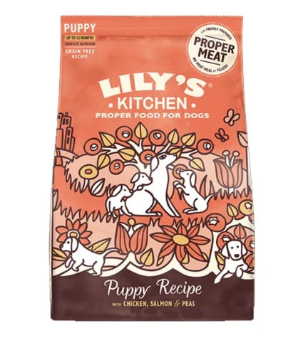 Lily's Kitchen Puppy Recipe with Chicken, Salmon & Peas Dry Food 2.5KG