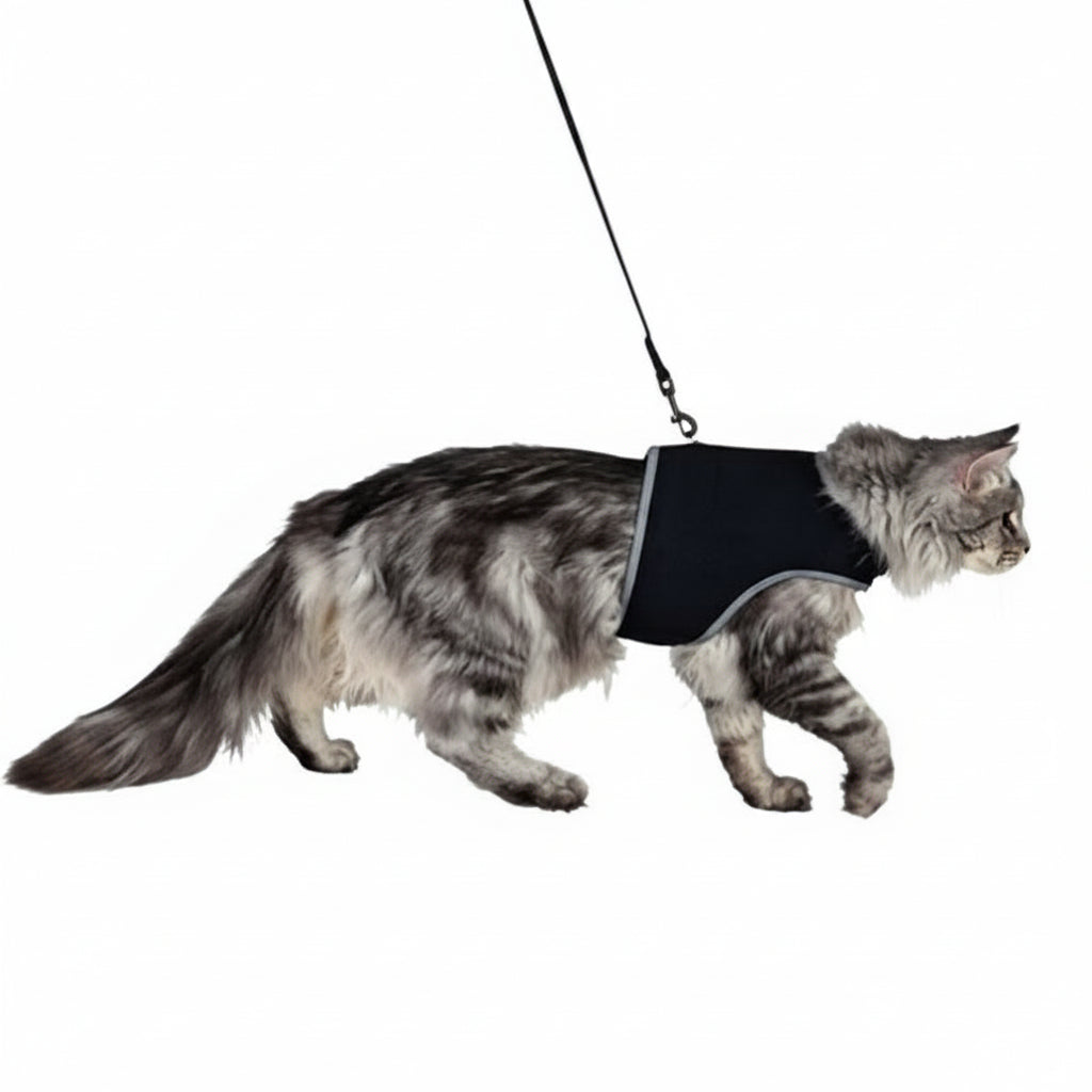 Trixie Soft Harness with Lead for Large Cats - 36-54CM
