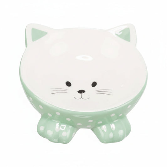 Trixie Elevated Ceramic Ergonomic Cat Bowl MINT - 14CM