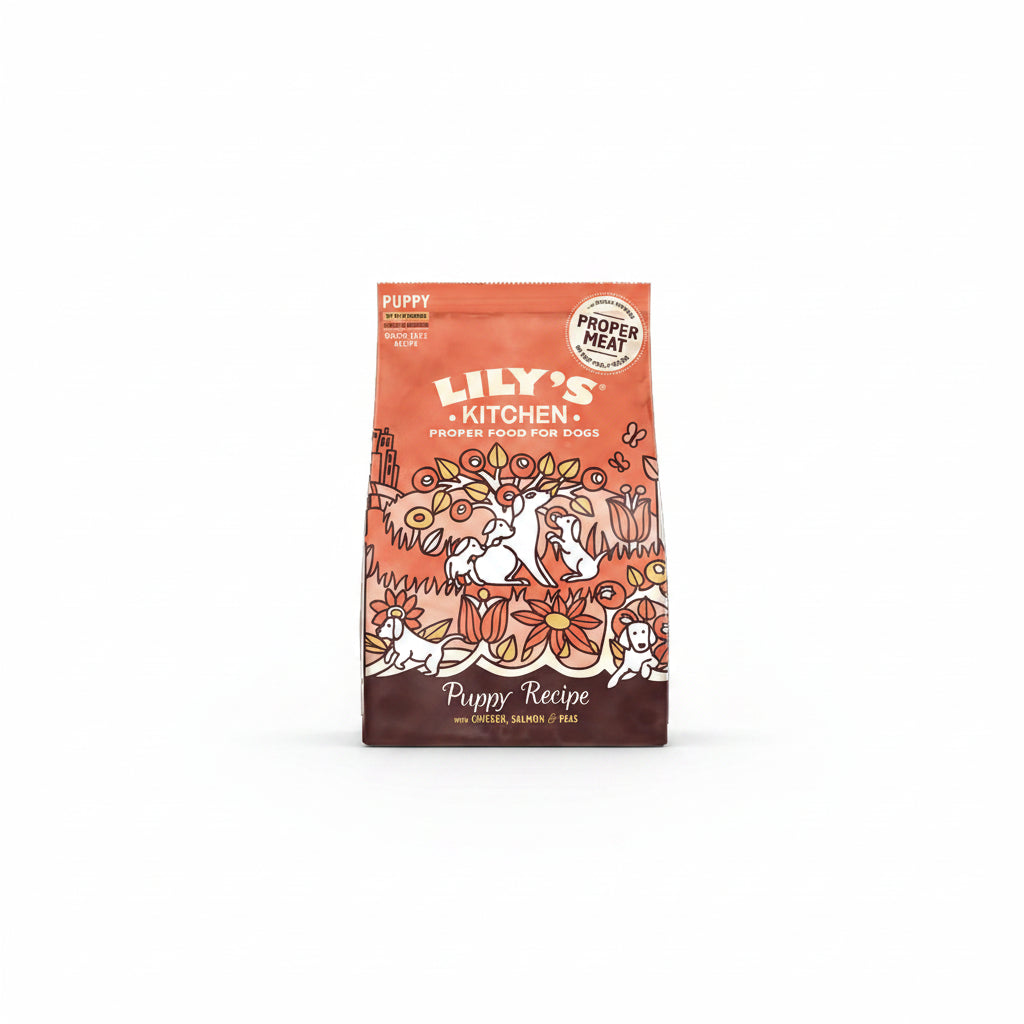 Lily's Kitchen Puppy Recipe with Chicken, Salmon & Peas Dry Food - 1KG