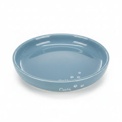 Trixie XXL Ceramic Bowl Shallow Version for Cats BLUE - 18CM
