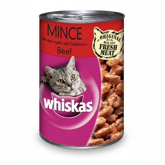 Whiskas Mince Beef Wet Cat Food - 400G