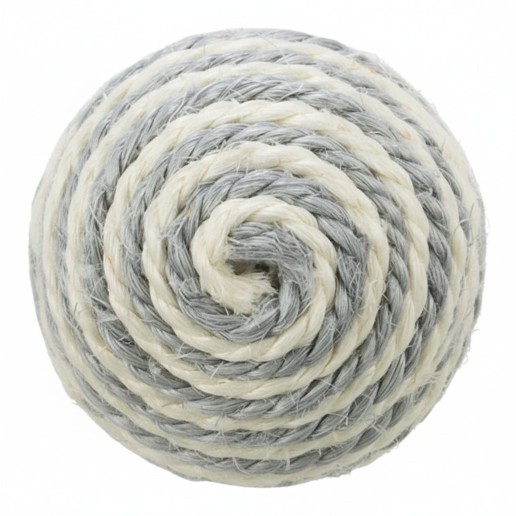 Trixie Sisal Ball Toy for Cats Black - 6cm
