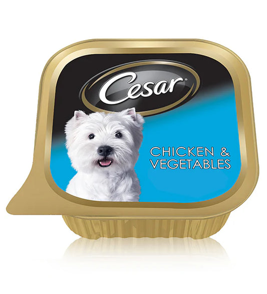 Cesar Chicken and Vegetables Wet Dog Food - 100G