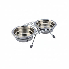 Trixie Eat on Feet Anti-Rattle Steel Bowl Set for Dogs - 250ML