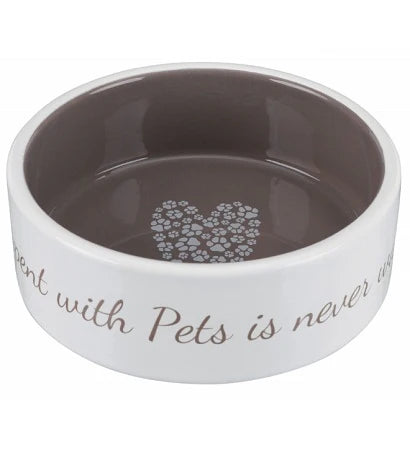 Trixie Pet's Home Ceramic Bowl for Dogs TAUPE - 300ML